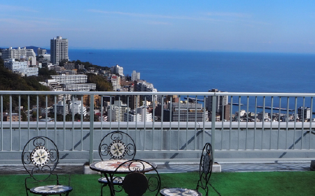 テラスからの景色