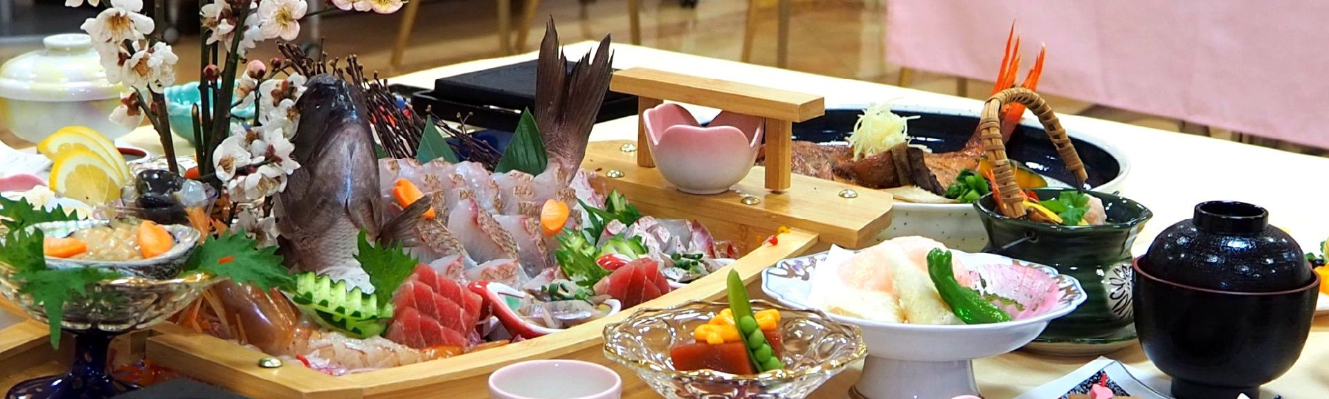 会席料理の盛り付け